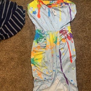 Paint splatter dress